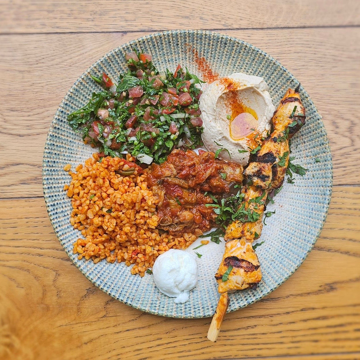 Assiette Tawouk La Châtelaine du Liban