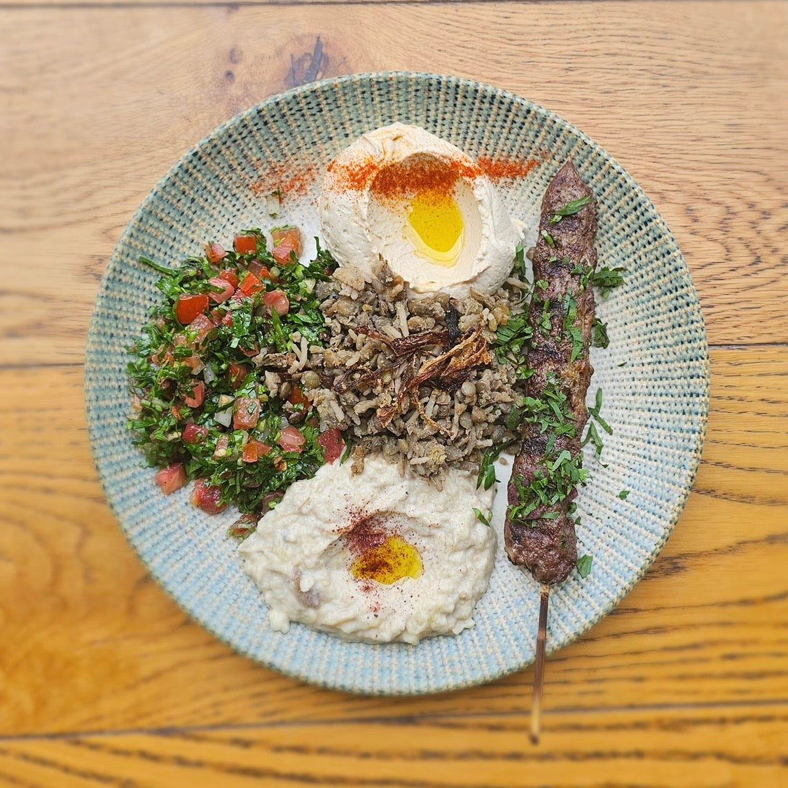 Assiette Kebab La Châtelaine du Liban